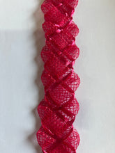Load image into Gallery viewer, Vintage Swiss Crinoline Braid 4cm wide Hot Pink