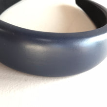 Load image into Gallery viewer, Headband - Faux Leather Navy 4cm wide