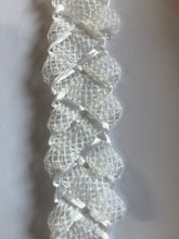 Load image into Gallery viewer, Vintage Swiss Crinoline Braid 4cm wide White