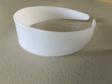 Load image into Gallery viewer, Headband Heavy Plastic 4cm wide White