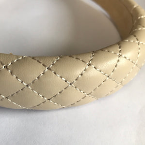 Headband - Faux Leather Nude Pattern 3cm Wide