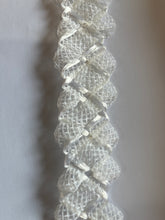Load image into Gallery viewer, Vintage Swiss Crinoline Braid 4cm wide White