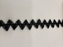 Load image into Gallery viewer, Vintage Crinoline Criss Cross 4cm wide Black