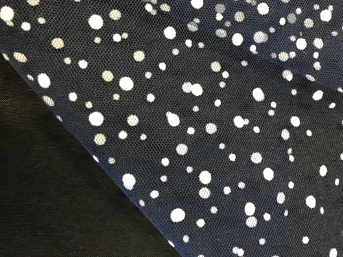 Vintage Navy Netting (sold per 1/2 meter)