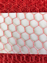 Load image into Gallery viewer, Vintage Veiling Light Red "Wire Pattern" Code 6 (sold per 1/2 meter)