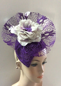 Cobweb (Stiff) - Flower Design - Purple