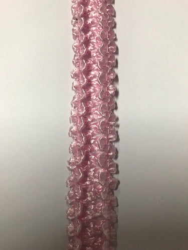 Straw Double Edge Braid 3cm Wide Pink
