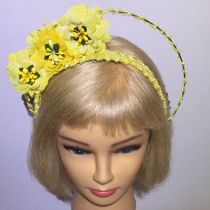 Vintage Swiss Crinoline & Straw Braid 3cm- Yellow Code 6