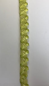 Vintage Swiss Crinoline & Straw Braid 2cm- Lime Green Code 3