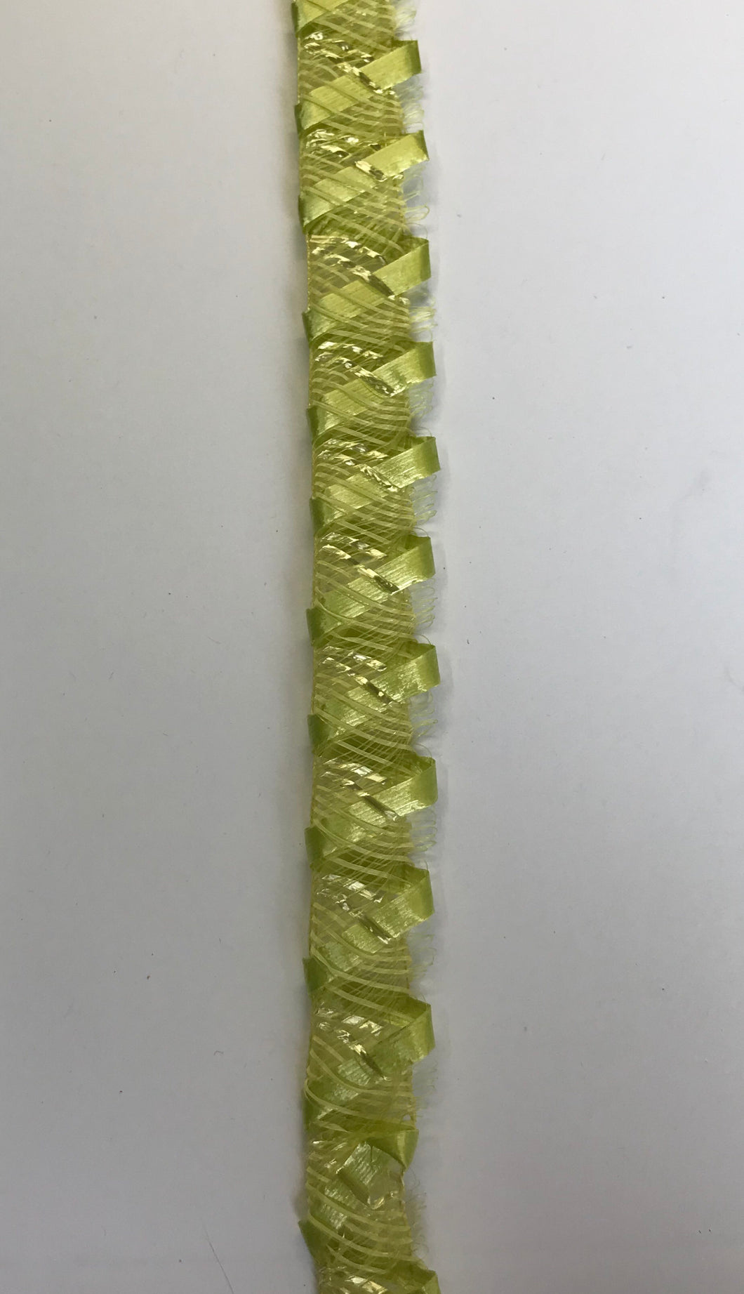 Vintage Swiss Crinoline & Straw Braid 2cm- Lime Green Code 3