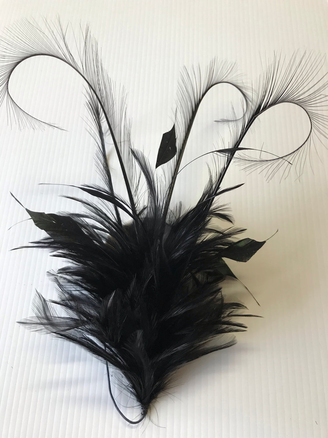 Feather Flower Large YX12138 Black