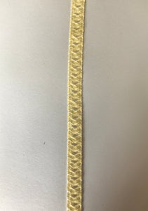 Nylon Trim 1cm Wide Pale Lemon