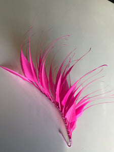 Feather Mount Spike Fluro Pink Code F201501