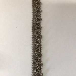 Braid Pewter1.5cm wide