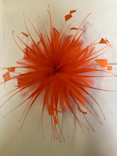 Spiky Feather Flower YX12102 Orange (008)