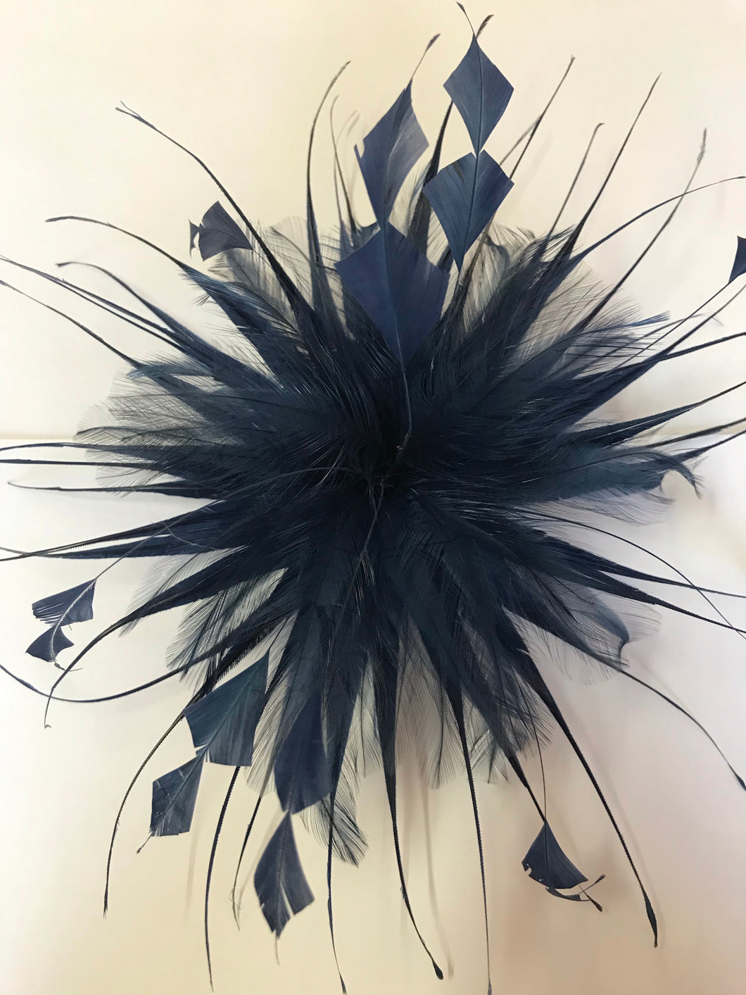 Spiky Feather Flower YX12102 Navy (041)