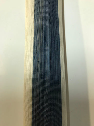 Silk Abaca stripe Light Ivory & Navy