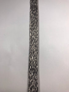 Braid (Stiff) with Crinoline Backing 1.5cm Silver Grey