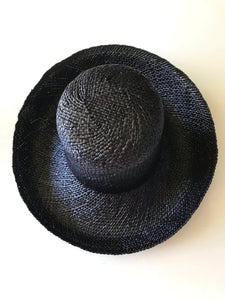 Brim Hat Straw  - Navy