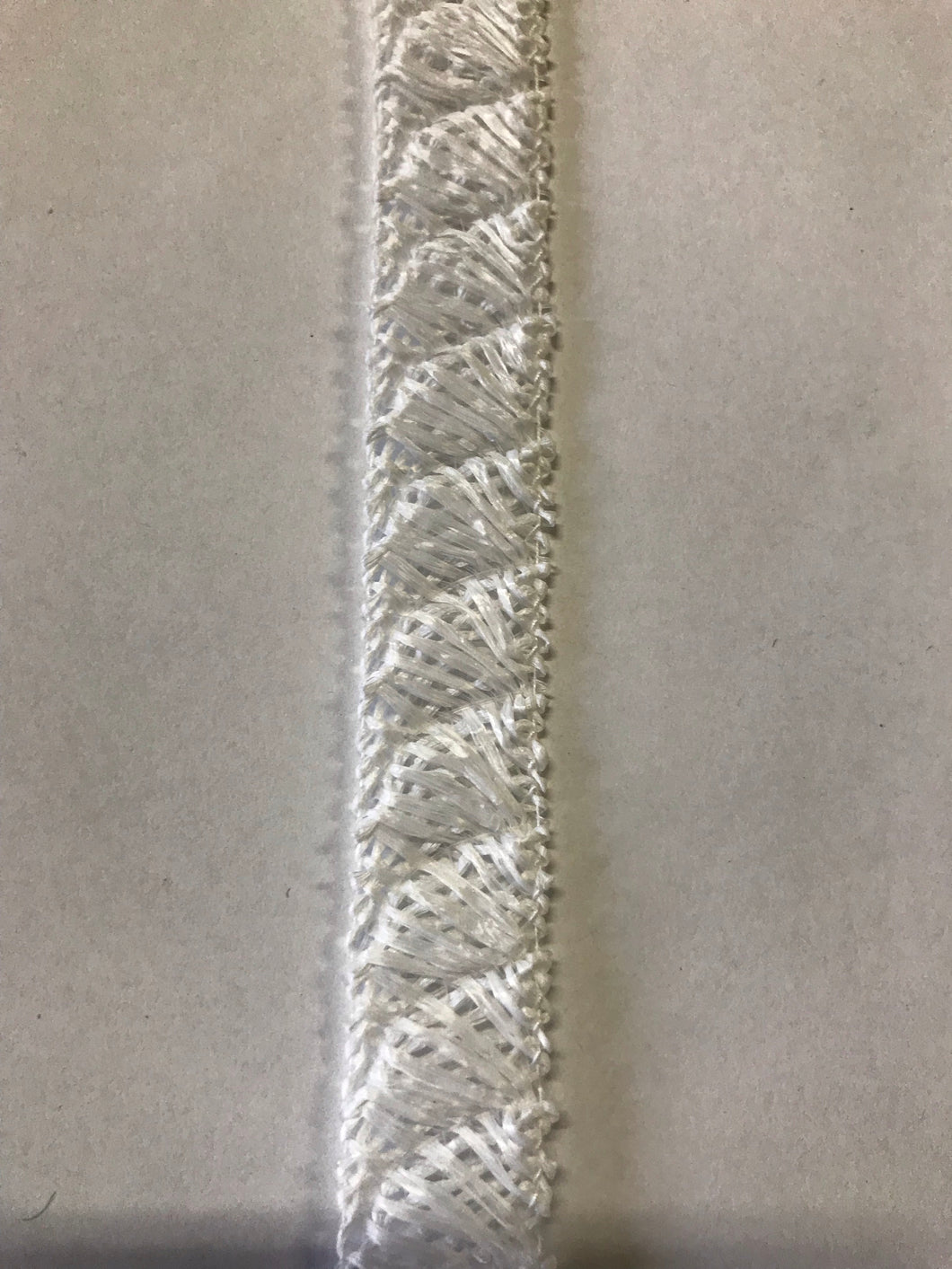 Crinoline & Shiny Straw Braid 2cm Wide White