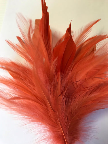 Feather Flower 0412 Dark Orange