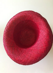 Brim Hat Straw  - Red