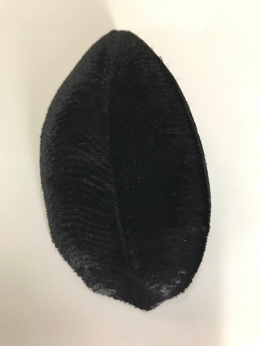 Single Velvet Large Leaf Black