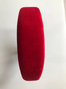 Headband THICK VELVET 4cm wide Red