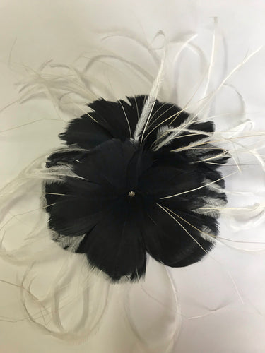 Feather Flower YX12002 Black & White