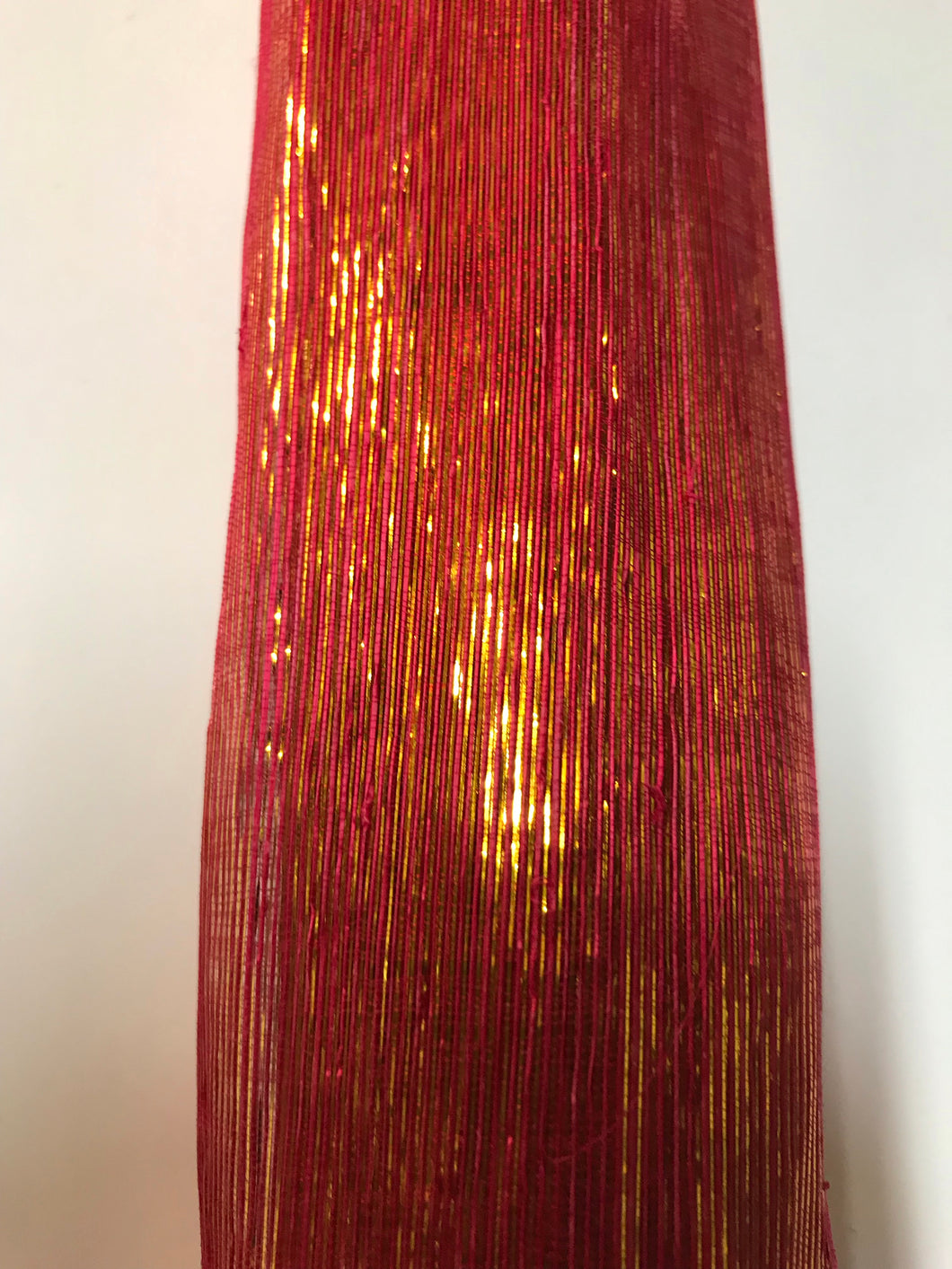 Silk Abaca Scintilla Red & Gold