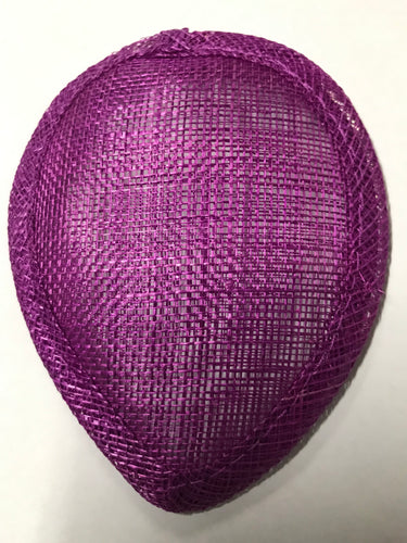 Sinnamay Base Teardrop 9cm x 11.5cm Purple