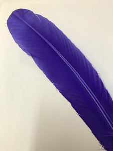 Turkey Wing Feather Purple