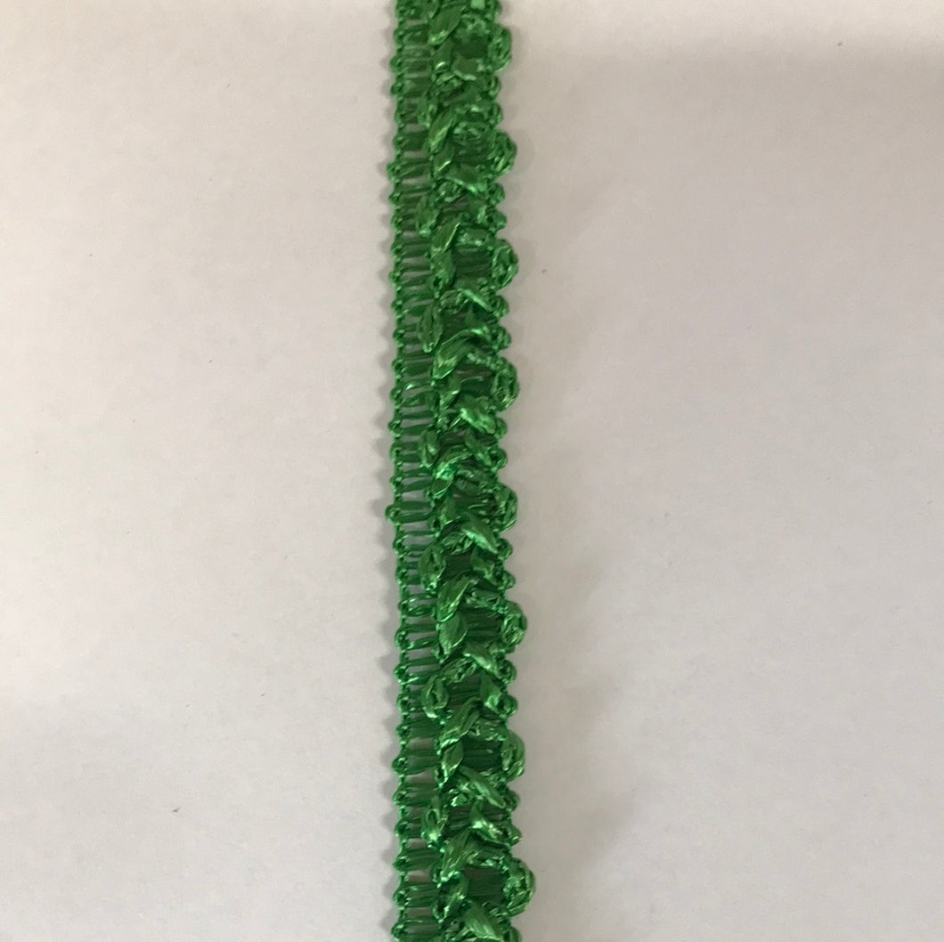 Braid Green 1.5cm wide