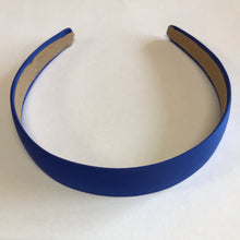 Load image into Gallery viewer, Headband Satin Covered 3cm Royal Blue