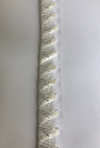 Vintage Swiss Crinoline & Straw Braid 2cm- White Code 2