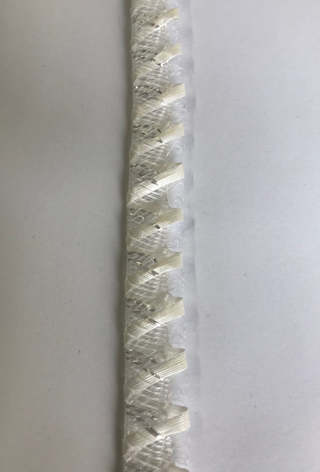 Vintage Swiss Crinoline & Straw Braid 2cm- White Code 2