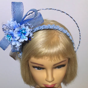 Vintage Swiss Crinoline & Straw Braid Blue Code 2