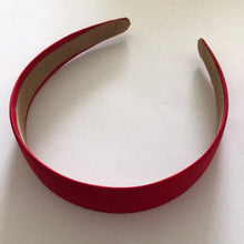 Load image into Gallery viewer, Headband Satin Covered 3cm Red