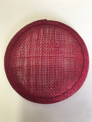 Sinnamay Base Round 10cm Burgundy