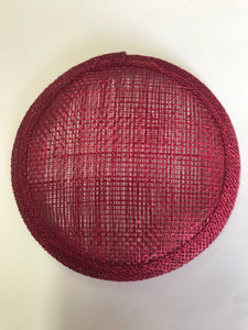 Sinnamay Base Round 10cm Burgundy