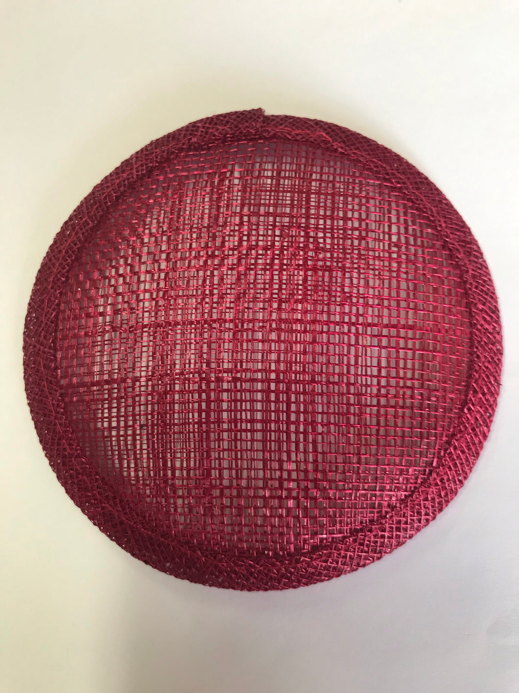 Sinnamay Base Round 10cm Burgundy