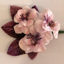 Load image into Gallery viewer, Vintage Velvet Flower Posy -  Pink ( Small)