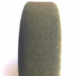 Headband THICK VELVET 4cm wide Olive Green