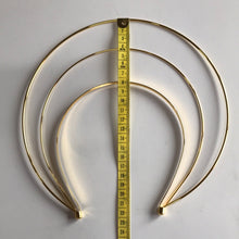 Load image into Gallery viewer, Metal Halo Large Double Headband - Gold