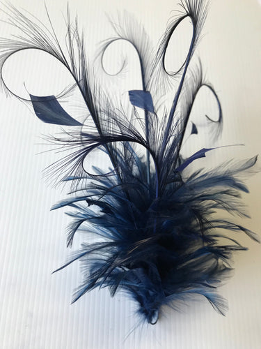 Feather Flower Large YX12138 Navy