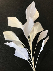 Feather Branch Medium White