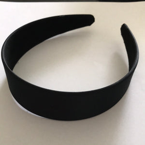 Headband Large Width 4cm Black