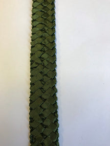 Stretch Straw & Fabric Bias 2.5cm wide Olive Green