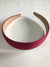 Load image into Gallery viewer, Headband Satin Covered 3cm Burgundy