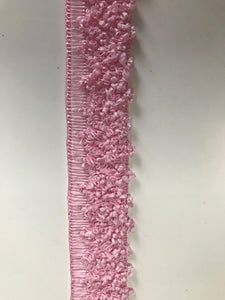 Straw Trim 3cm Wide Soft Pink